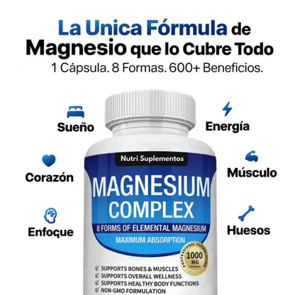 Magnesio Complex™ 8 en 1 - 60 cáps